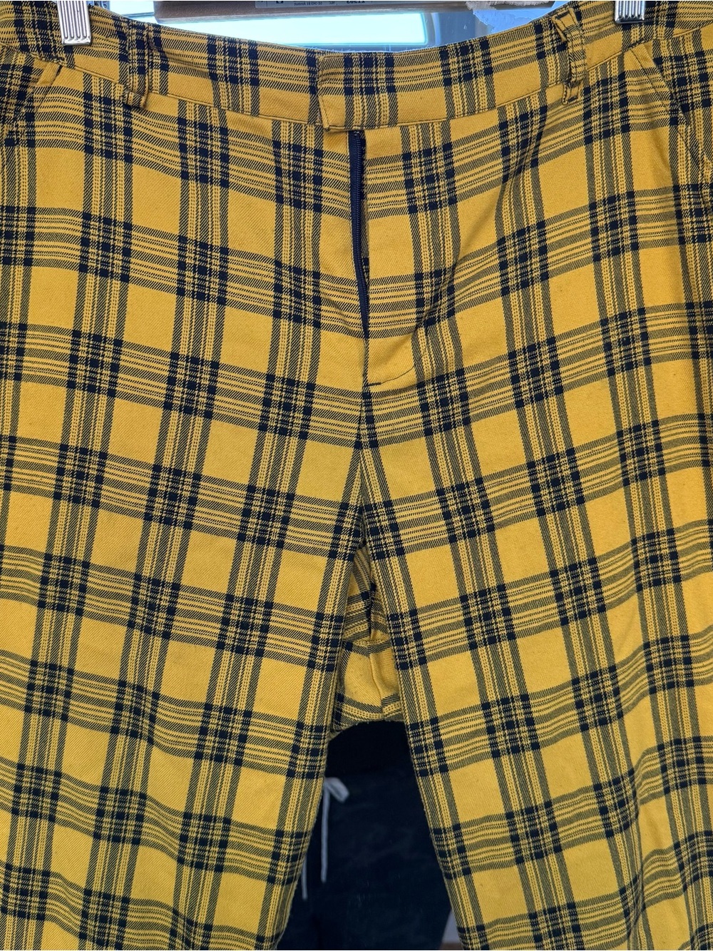 Hot Topic Yellow&Black Plaid Tartan